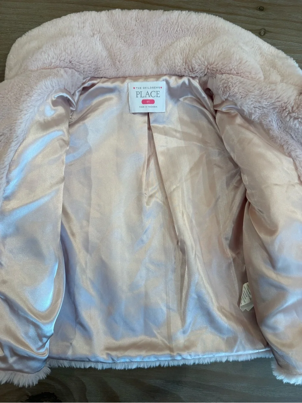 The Children's Place Pink Faux Fur  Coat